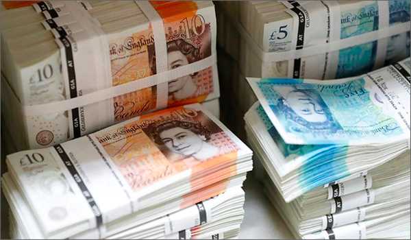 Stack with British Pound